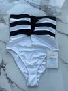 CC logo white top monokini swimsuit P76805 - CHANEL - BALAAN 1