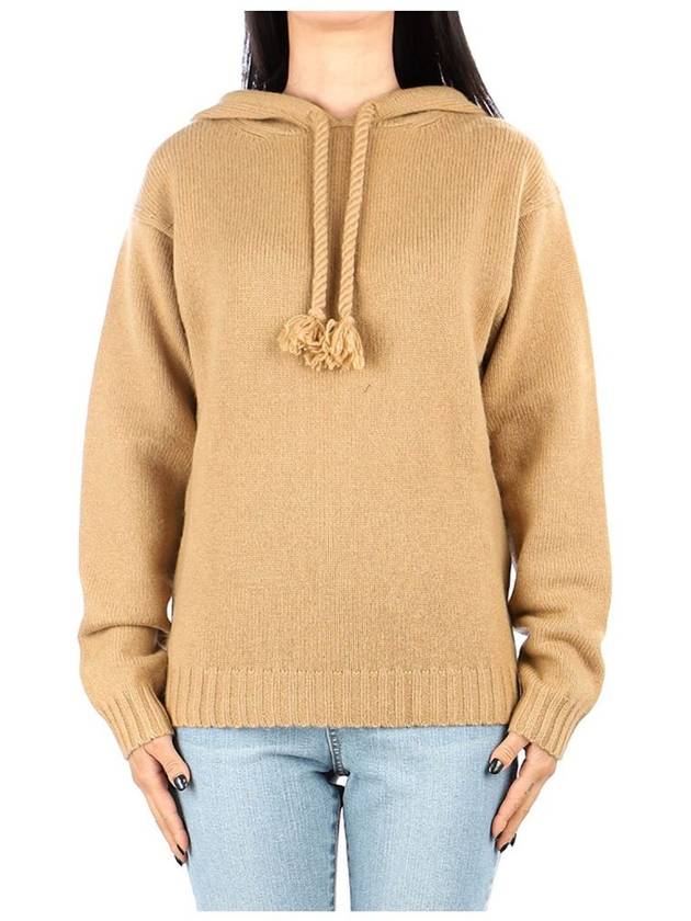 Rienza Wool Cashmere Hoodie Camel - MAX MARA - BALAAN 2