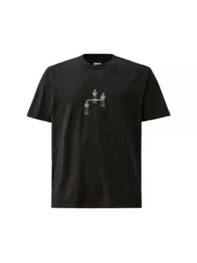 30/1 Jersey Relaxed Graphic Short Sleeve T-Shirt Black - CP COMPANY - BALAAN 2