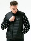 Golf goose down padded vest black - HENRY STUART - BALAAN 1