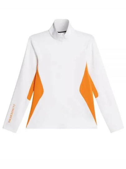 Cookies Mid Layer Quarter Zip Long Sleeve T-Shirt White - J.LINDEBERG - BALAAN 2