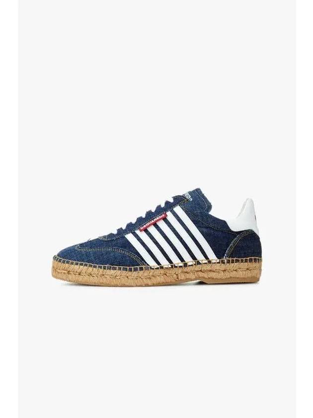 Men s OLA Lace Up Espadrilles Blue - DSQUARED2 - BALAAN 1