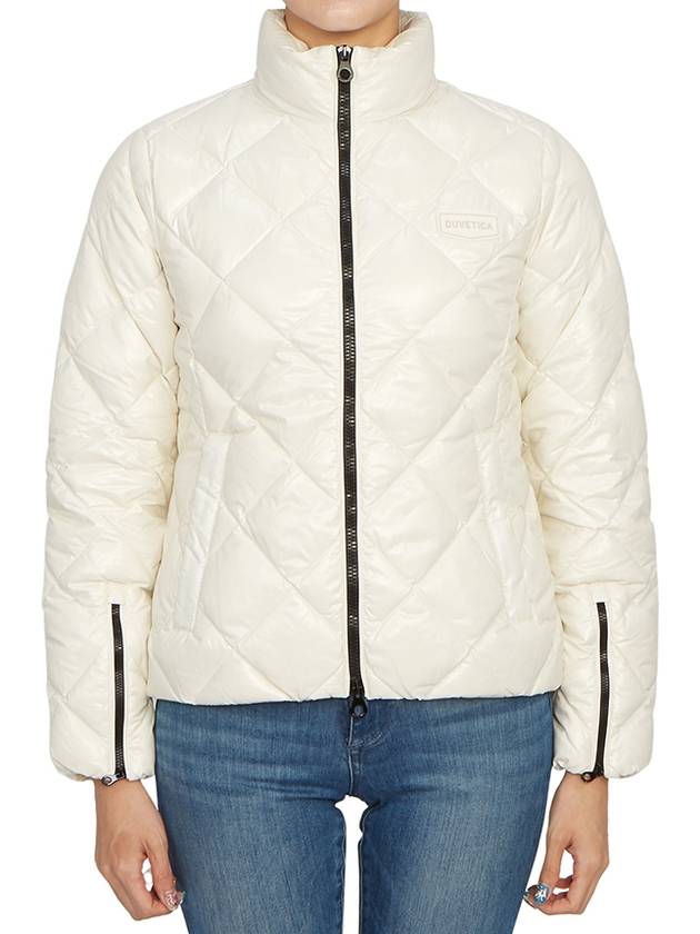 Women s Sora Diamond Quilted Heavy Short Down Jacket VDDJ95435 BGL - DUVETICA - BALAAN 4