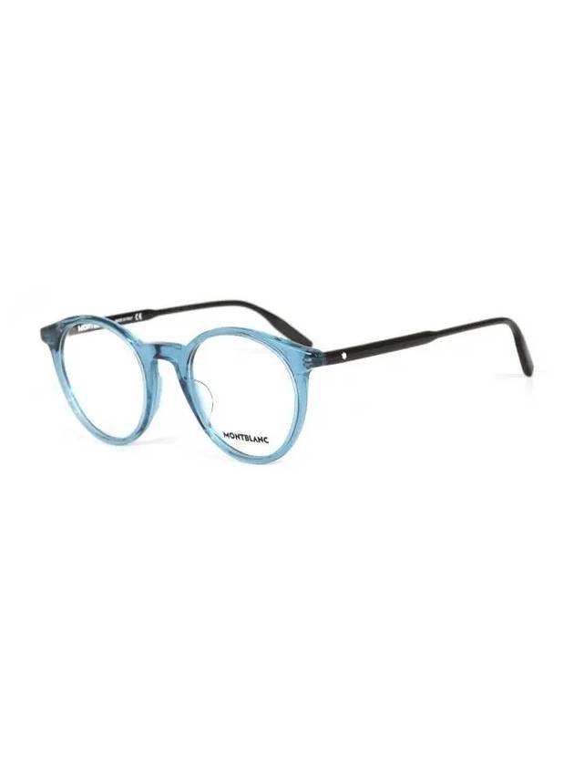 Eyewear Round Acetate Eyeglasses Blue - MONTBLANC - BALAAN 4