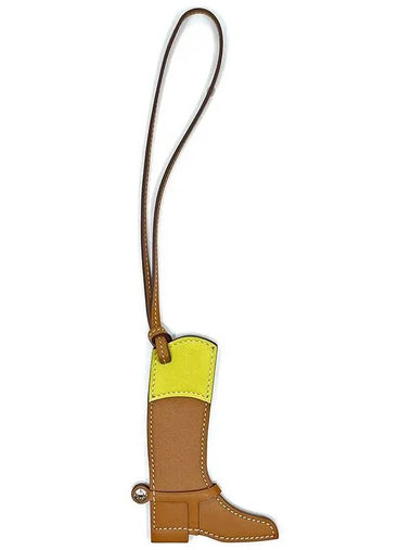 Boots Bag Charm Gold Lime 0HA0150 - HERMES - BALAAN 1