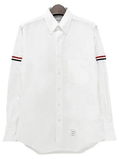 Three Stripes Grosgrain Classic Oxford Shirt 39504632 270882 1095607 - THOM BROWNE - BALAAN 1