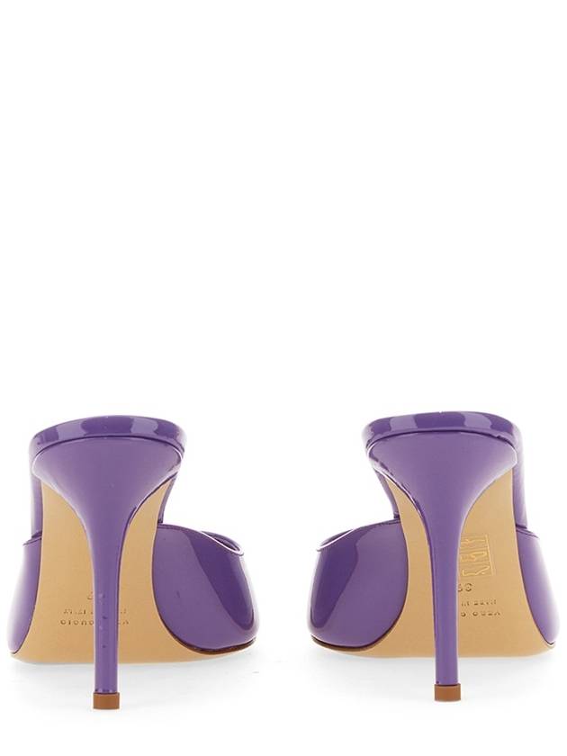 Penny 100mm leather mule purple - GIA BORGHINI - BALAAN 3