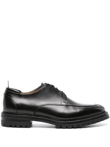 Almond Toe Leather Derby Black - THOM BROWNE - BALAAN 1