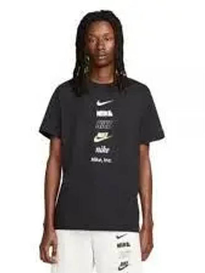 Sportswear Club Plus PK4 Short Sleeve T-Shirt Black - NIKE - BALAAN 2