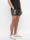 Men's Logo Printing Swim Shorts Black - GIVENCHY - BALAAN 4