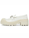 Brushed Calfskin Code Loafers White - DIOR - BALAAN 5