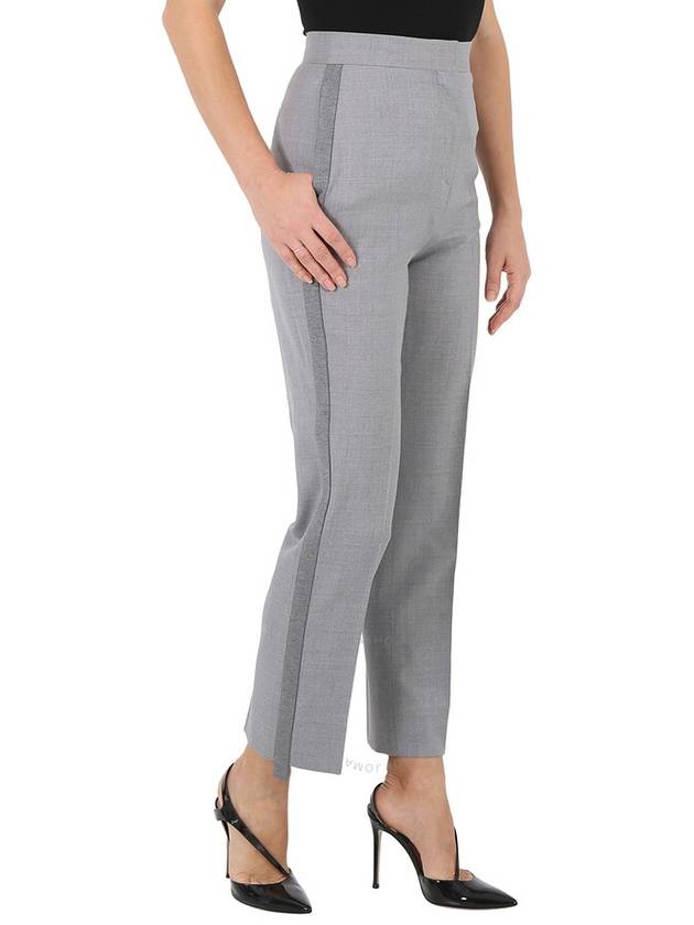 Women's Tailored Wool Straight Pants Gray - BURBERRY - BALAAN 4