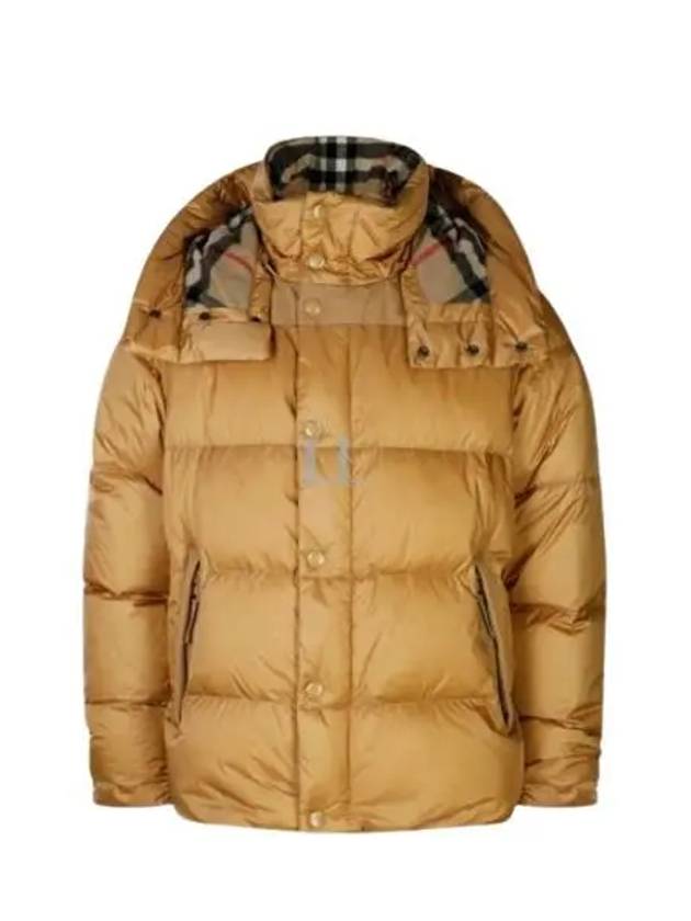 Detachable Sleeve Hooded Padding Beige - BURBERRY - BALAAN 2