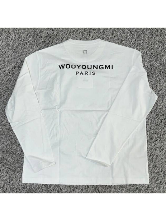 Cotton back logo long sleeve t-shirt W233TS17 709W - WOOYOUNGMI - BALAAN 2