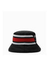 Logo Re-Nylon Bucket Hat Red Black - PRADA - BALAAN 4