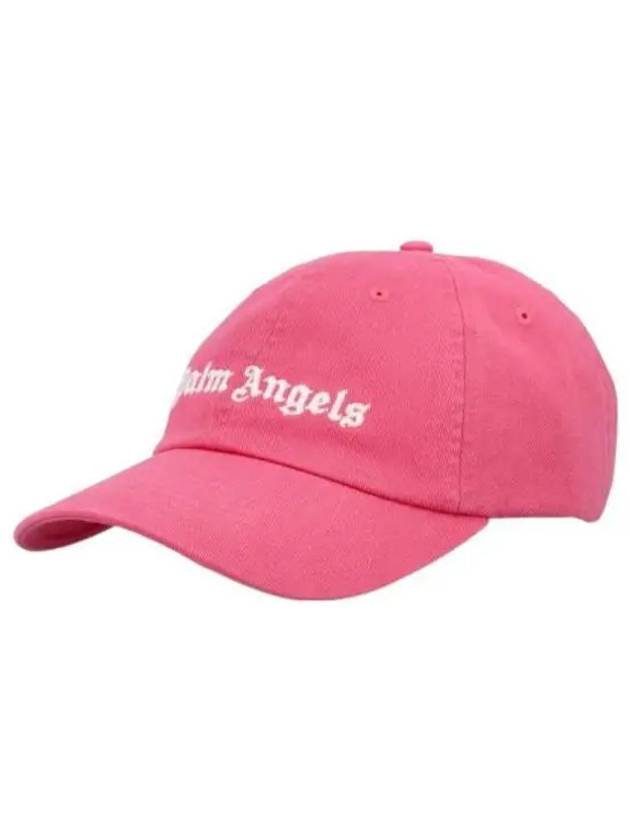 Men's Embroidery Logo Ball Cap Pink - PALM ANGELS - BALAAN 2