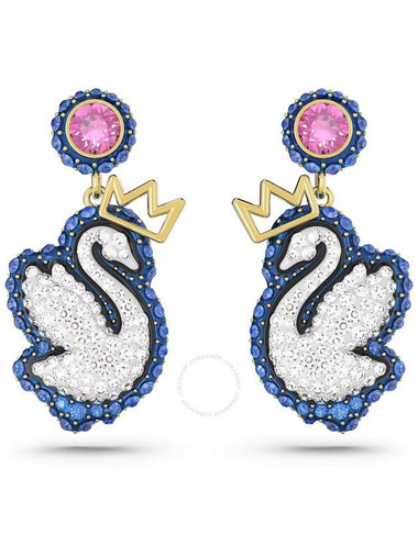 Swarovski Swan Drop Blue Earrings - SWAROVSKI - BALAAN 1