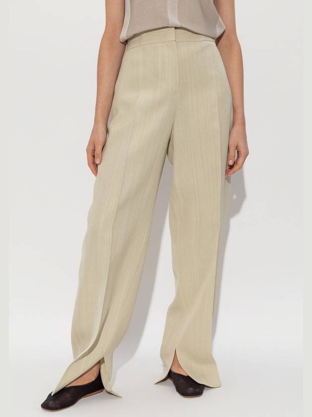 JIL SANDER Creased Trousers, Women's, Beige - JIL SANDER - BALAAN 3