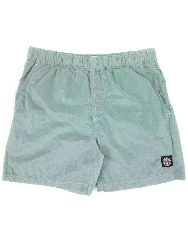 Men's Logo Patch Nylon Swim Shorts Sky Blue - STONE ISLAND - BALAAN 2