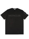 8C00023 8390T 999 Laminated Logo Patch Short Sleeve T Shirt Black - MONCLER - BALAAN 2