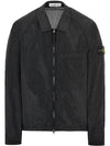 Nylon Metal Overshirt Zip-Up Jacket Black - STONE ISLAND - BALAAN 2