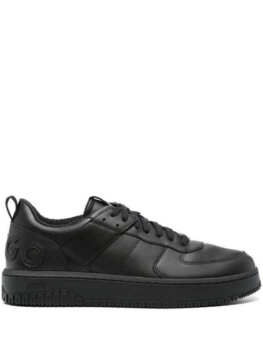 Embossed Logo Low Top Sneakers Black - HUGO BOSS - BALAAN 1