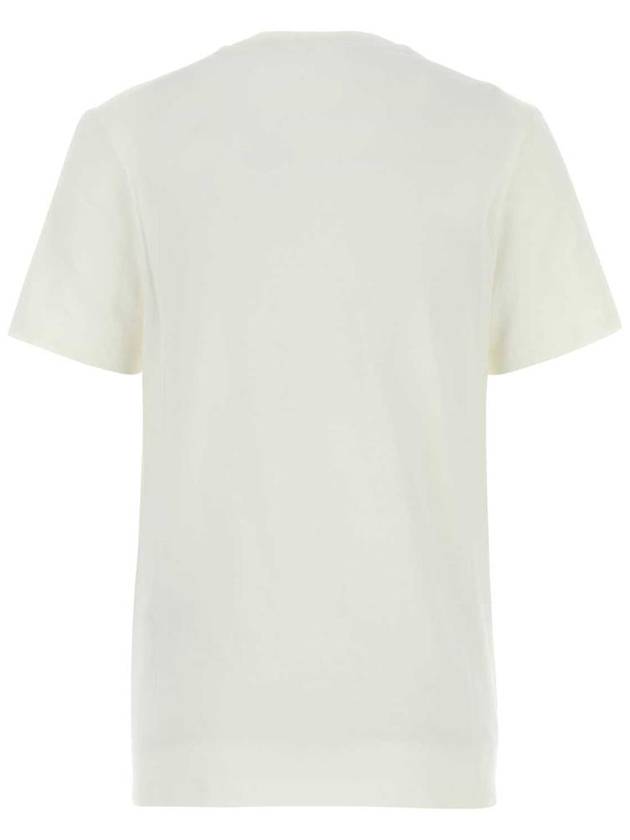 Logo Print Short Sleeve T-Shirt White - JIL SANDER - BALAAN 3