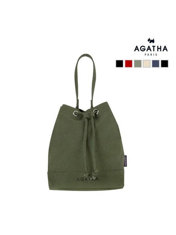 Canvas bucket eco bag AGT202 521 - AGATHA APPAREL - BALAAN 1