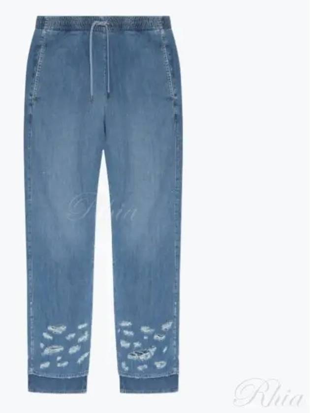 D Martian 0emaf Denim Straight Pants Blue - DIESEL - BALAAN 2