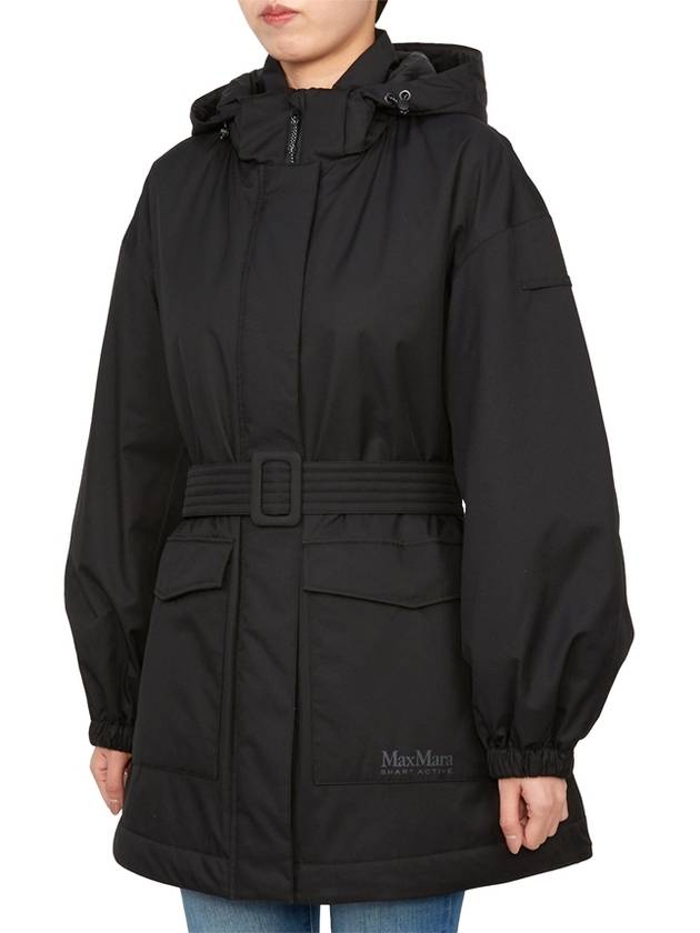 Circolo Hooded Padding Black - MAX MARA - BALAAN 4