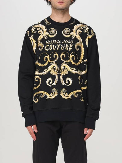 Chromo Couture Regular Fit Sweatshirt Black - VERSACE - BALAAN 2