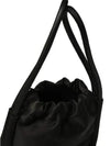 Mini Note Recycled Nylon Top Handle Drawstring Tote Bag - GANNI - BALAAN 4