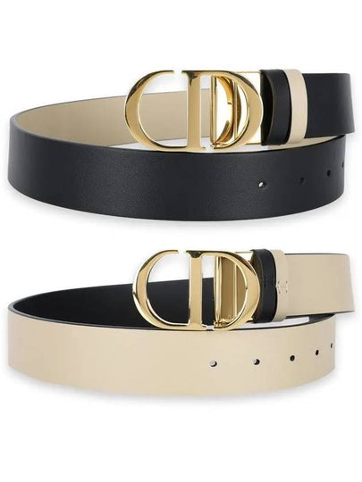 Women s 30 Montaigne Reversible Leather Belt Black B0447UWGA M963 - DIOR - BALAAN 2