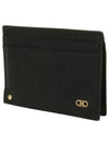 Gancini Card Wallet Black - SALVATORE FERRAGAMO - BALAAN 3