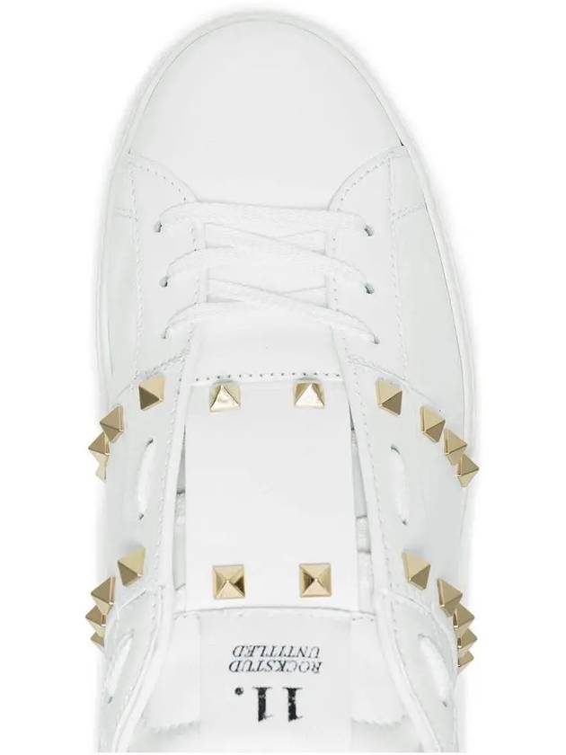 Men's Rockstud Untitled Low Top Sneakers White - VALENTINO - BALAAN 5