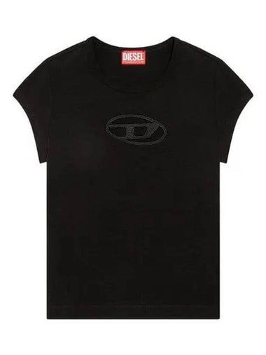 062680AFAA cutout peekaboo logo short sleeve t shirt 1153996 - DIESEL - BALAAN 1