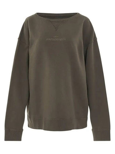 Reverse Logo Oversized Sweatshirt Khaki - MAISON MARGIELA - BALAAN 2