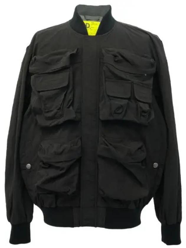 J-Stain Short Bomber Jacket Black - DIESEL - BALAAN 2