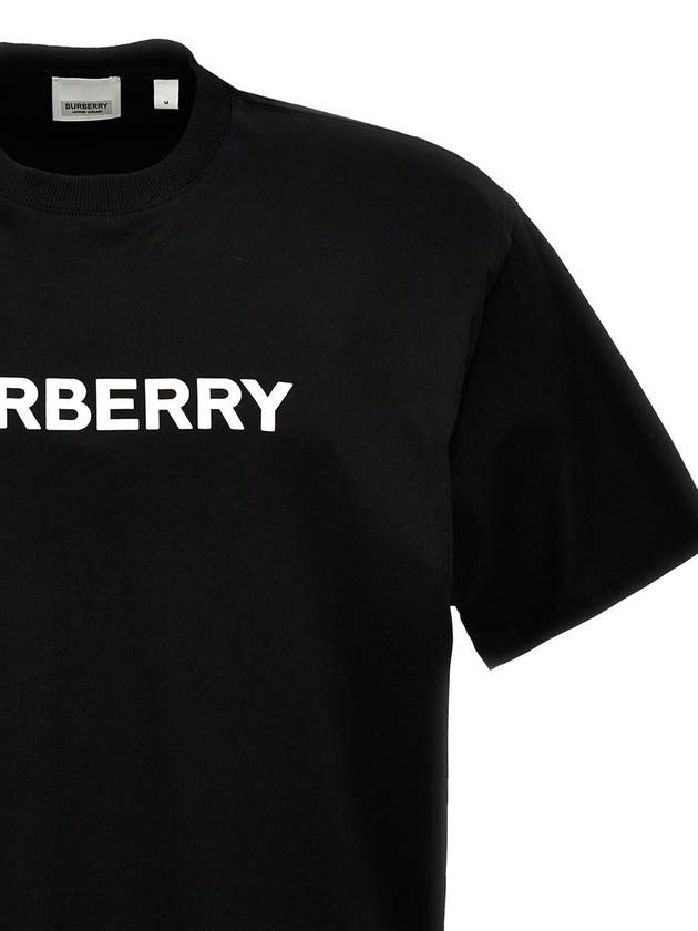 Logo Print Cotton Short Sleeve T-Shirt Black - BURBERRY - BALAAN 4