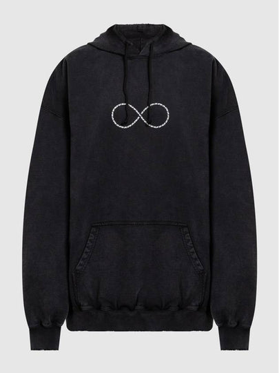 Logo Graphic Hoodie Black - VETEMENTS - BALAAN 2