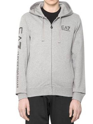 EA7 Hooded Cotton Sweatshirt - EMPORIO ARMANI - BALAAN 1