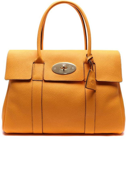 Heavy Grain Bayswater Tote Bag Double Yellow - MULBERRY - BALAAN 2