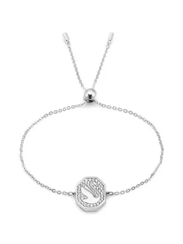 Swan Octagon Emblem Bracelet Silver - SWAROVSKI - BALAAN 6