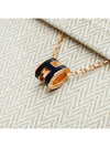 Mini Pop H Pendant Rose Gold & Noir - HERMES - BALAAN 6