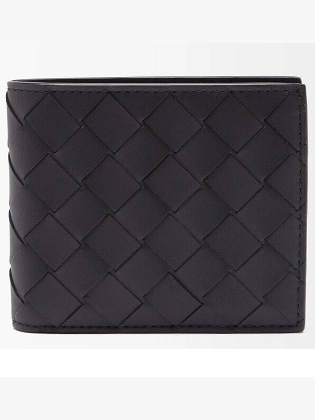 Intrecciato Leather Half Wallet Black - BOTTEGA VENETA - BALAAN 2