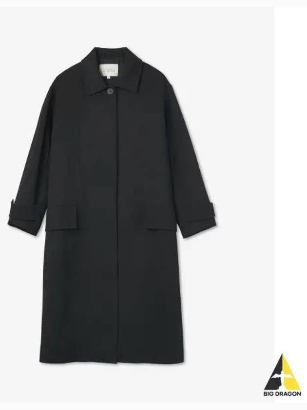 Tailored overcoat black FIDRASNW961BLACK - STUDIO NICHOLSON - BALAAN 1