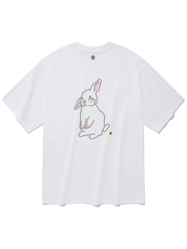 Rabbit Short Sleeve T Shirt White - RADINEO - BALAAN 1