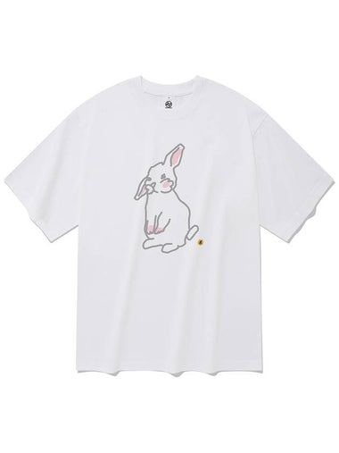 Rabbit Short Sleeve T Shirt White - RADINEO - BALAAN 1