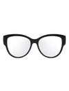 Eyewear Silver Logo Sunglasses Black - SAINT LAURENT - BALAAN 1