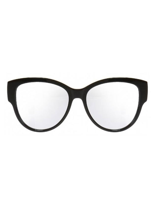 Eyewear Silver Logo Sunglasses Black - SAINT LAURENT - BALAAN 1